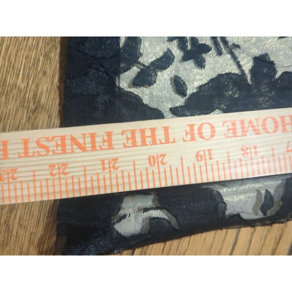 Apt 9 Skirt 6 Black Witchy Floral Overlay Shimmery Knee Length Whimsey Goth - Picture 7 of 11